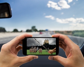 top driving distractions in america watching videos