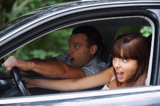 young male drivers vs young female drivers